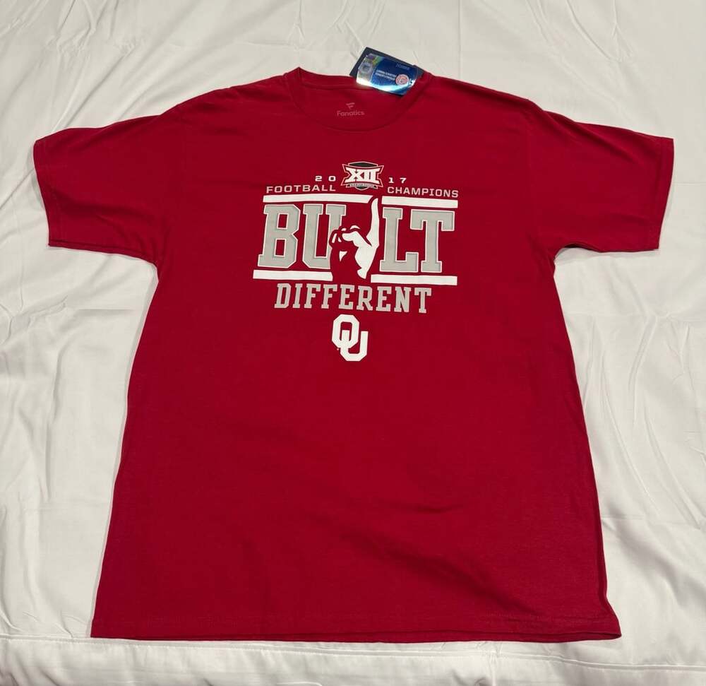 Fanatics Oklahoma Sooners 2017 Football Champions shirt brand new